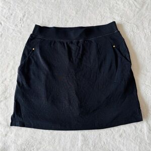 Jones New York Tennis Skirt With Built In Shorts - Solid Black - Size Medium
